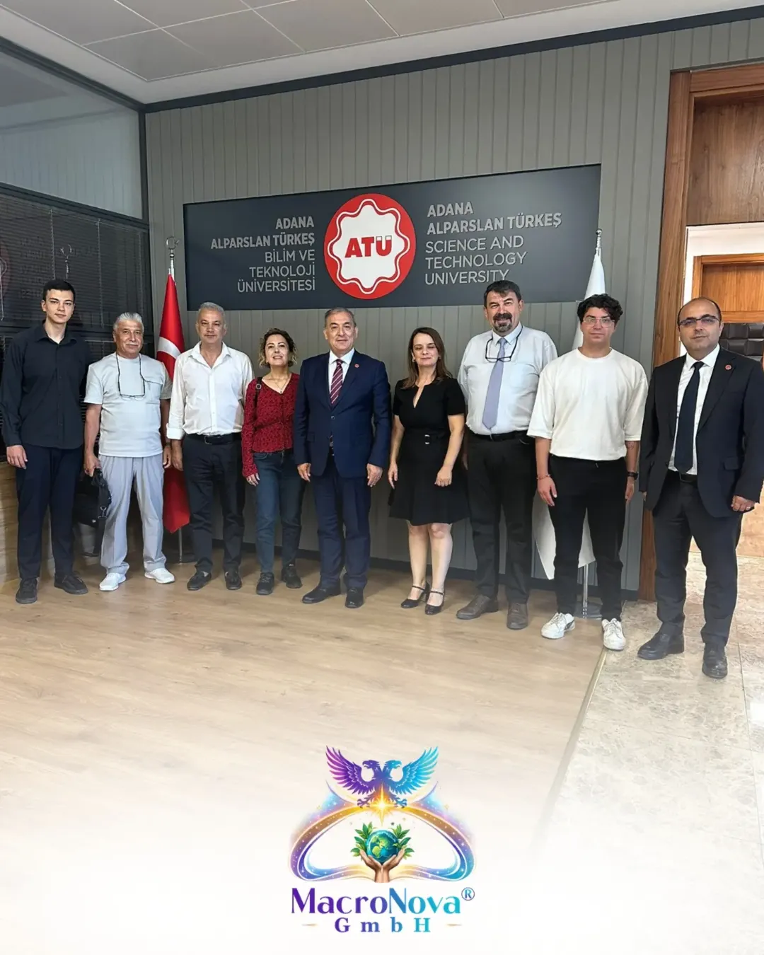 MACRONOVA GmbH ile Üniversite-Sanayi İş Birliğinde Yeni Bir Adım

Bugün, Adana Alparslan Türkeş Bilim ve Teknoloji Üniversitesi Rektörlüğünde; Sayın Rektörümüz, Rektör Yardımcımız, İdari İşler Müdürümüz ve MACRONOVA GmbH ailesinin katılımıyla son derece verimli ve vizyoner bir toplantı gerçekleştirilmiştir. — Makrokozmos EBA